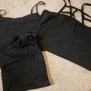 3/$12 3 black tank tops